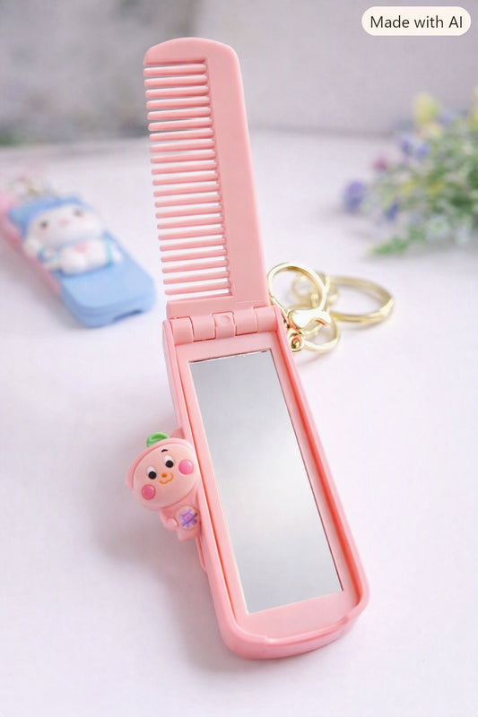 21264   Cute Cartoon Character Keychain – Colorful Toy Key Ring for Kids & Accessories