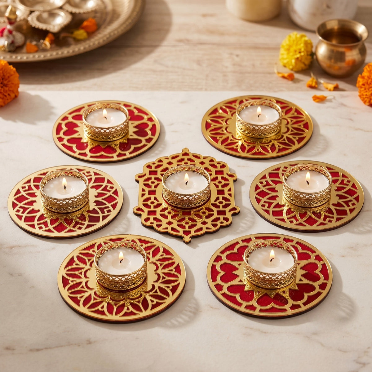 21375 Festive Decorative Diya  Diwali & Home Decor 1 PCS [RANDOM DESIGN]