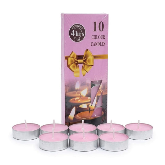 21354 Pure Wax Tealight Candles 10 pcs Tealight || Burn Time: 4 Hrs
