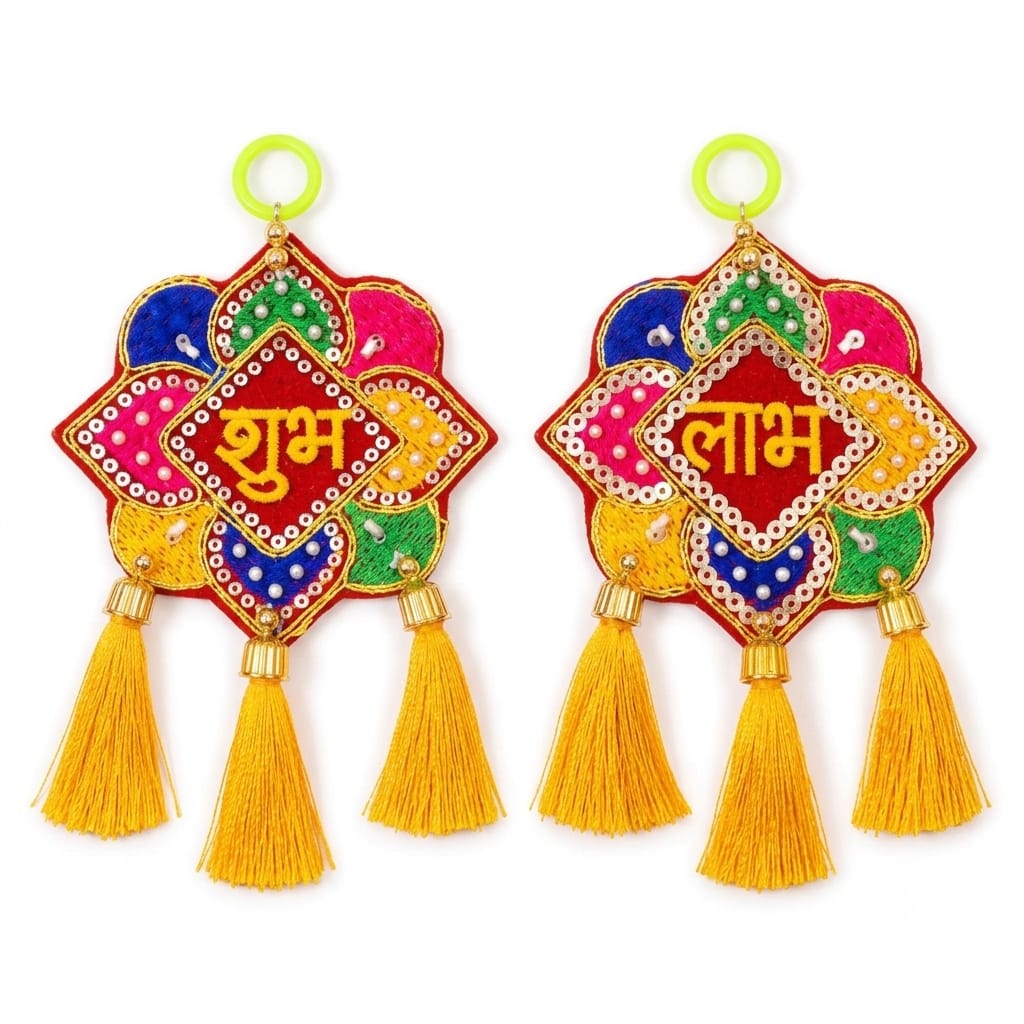 21357 Festive Shubh Labh Door Hanging Decoration