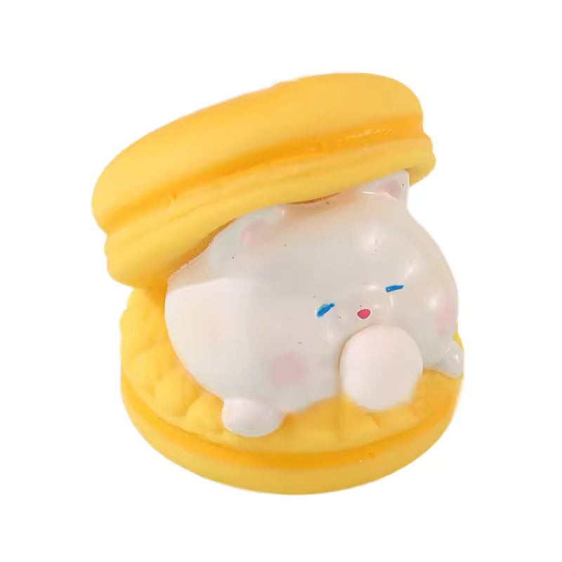 20610 Creative Animal Bubble Burger Squishy Toy – Stress Relief & Fun Pinch Toy {Random Color}