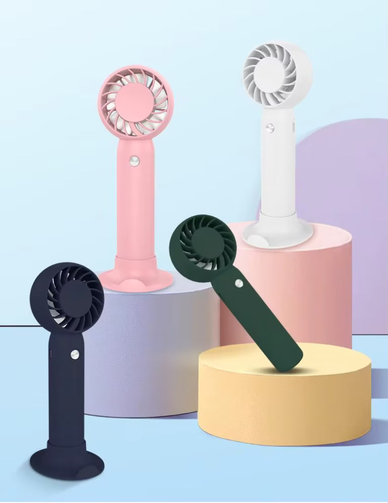 20040 Mini Handheld Fan, Powerful 3 Speed Personal Portable Fan, USB Rechargeable Hand Fan Cute Small Electric Fan for Makeup Travel Camp Shopping Indoor Outdoor