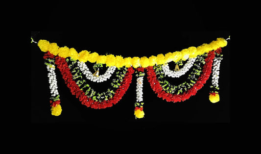 11145 Artificial Flower toran Garland for Home Door Decoration, for Main Door Hanging Diwali {3.5 feet}