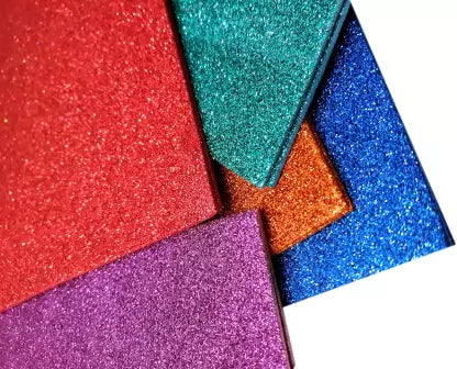 1193 ( 1 Pkt-10 Sheets) Glitter Eva Foam A4 Sticky Sheet