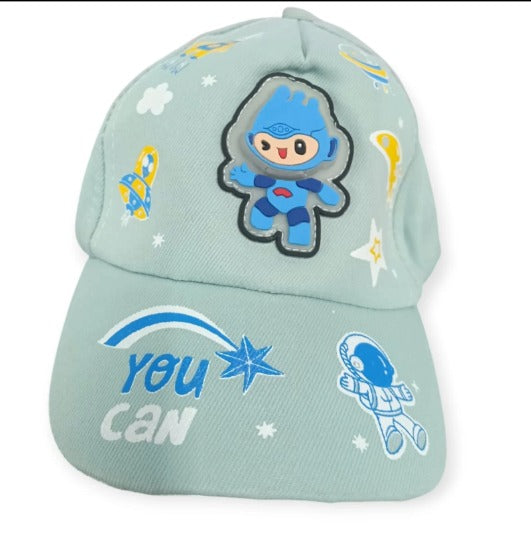 20111 Boys Baseball Cap 3D Cartoon Character Cap With Light Random