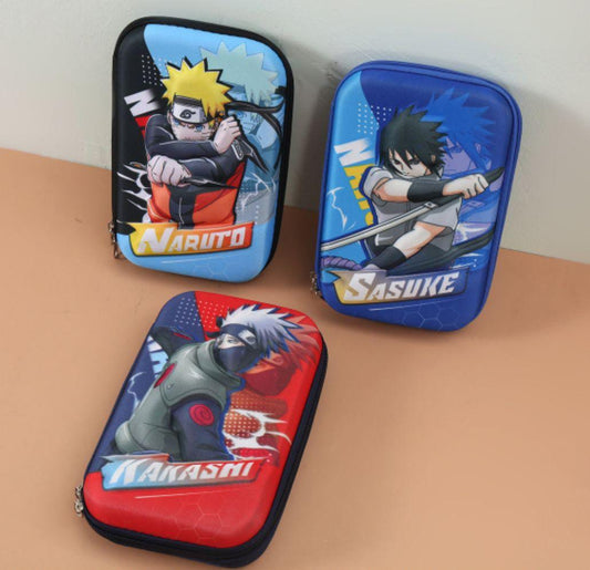188923 New Kids Designer Cute Premium Stylish Multipurpose Naruto Pencil Box Pencil Case Large Capacity Hardtop Eva Pouch Organizer For Girls And Boys