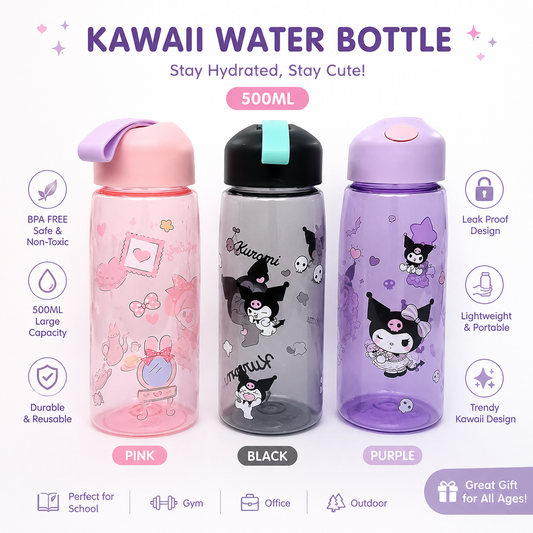 10599 Cute Water Bottle for School Kids {Random Colour}