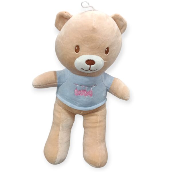 10626 Love T-shirt Teddy bear, Supersoft Streachable Fabric, Brown Teddy, Premium Quality Stuffed Bear 65cm, Surplus Fabric & Inner Material