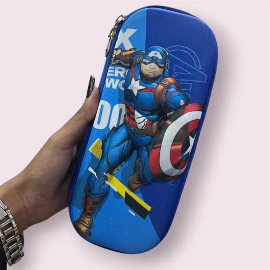 11343 Avenger Pencil Pouch | School Pencil Case for Kids | Pen-Pencil Box for Kids | Compass Box | School Stationery Supplies |