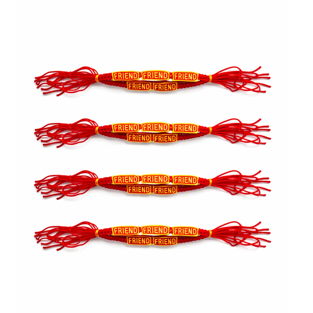 20803 {Pack of 12} Handmade Adjustable FRIEND Friendship Bracelet | Unisex Wrist Band | Gift for Best Friend {Multicolor}