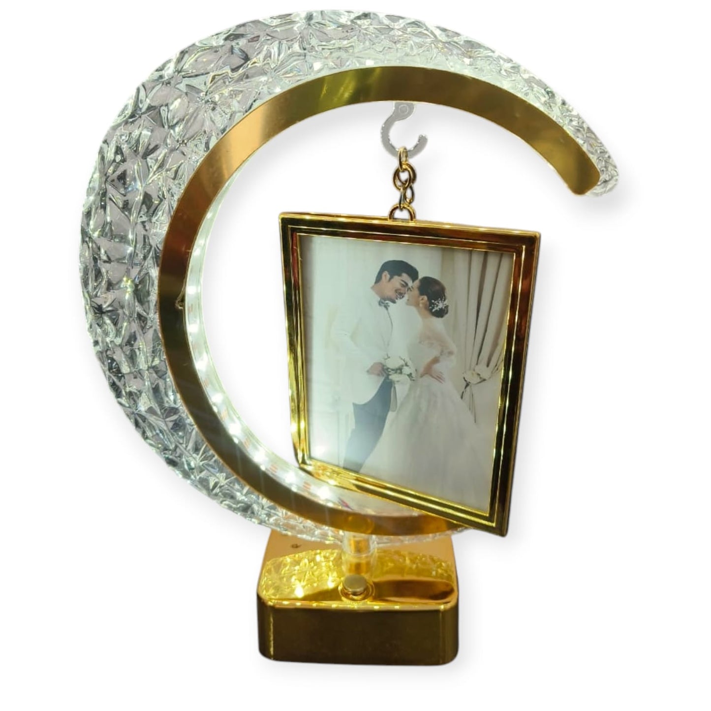 20121 LED Crystal Moon LAMP Photo Frame for Anniversary, BIRTHADY and Special Occasions.