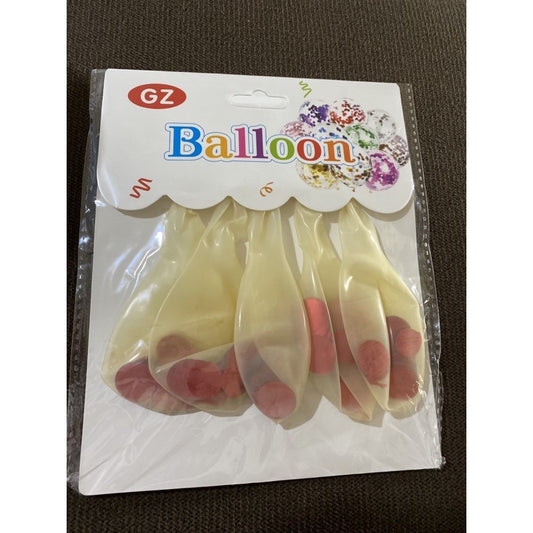 20759 {1Pack 5 Pcs} Transparent Balloons Bouquet Combo with Re Filled Rosegold Confetti & Ribbons for Anniversary, Birthday, Baby Shower, Valentine Day Party Decoration Balloon Bunch