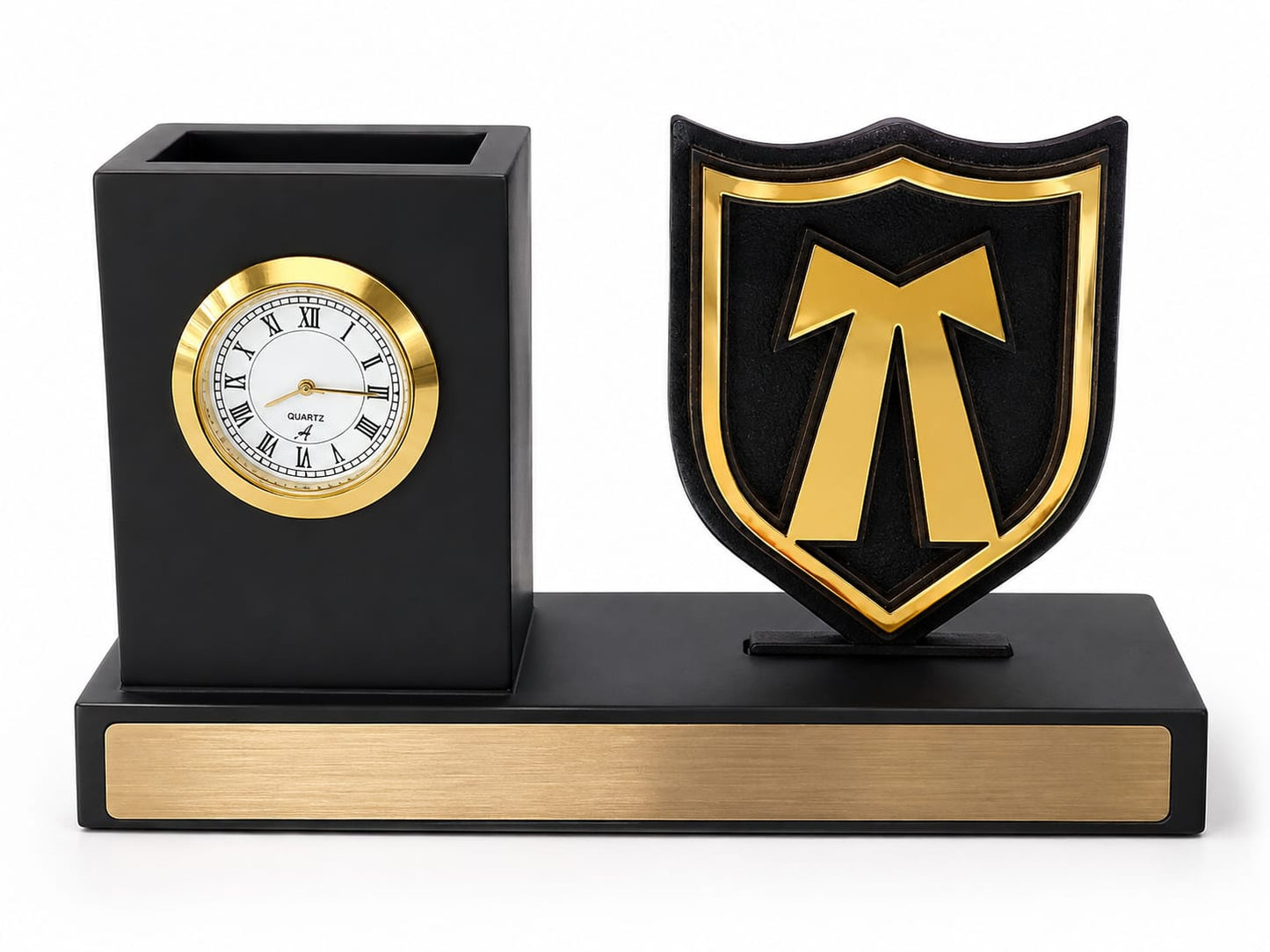 21048 Personalized Advocate Desk Organizer Gift with Clock & Pen HOLDER PERFECT FOR GIFTS