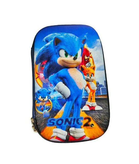 10251 Sonic pencil case stationery 3D pouch ,Size 20 Cm × 12 Cm