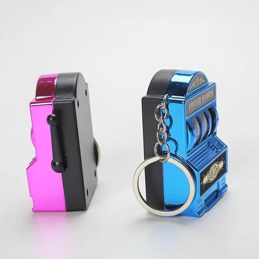 20749 Casino Lucky Slots Jackpot Machine Keychain Mini Toy, Fun Gift for Kids