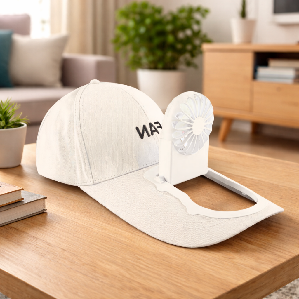 10527 Fan Cap for Men/Women Portable Fan Sun Hats Rechargeable Battery Outdoor Travel Baseball Cap Summer Cooling USB Charging Fan Caps