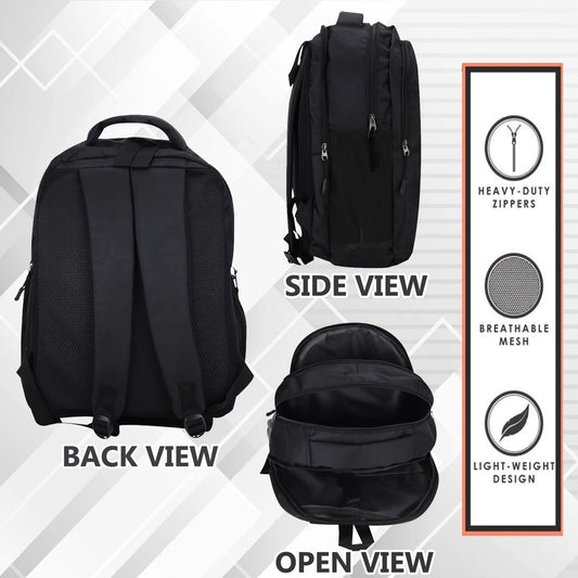 10618 School Bags with Laptop Section for Backpack Bag {Black ,Blue ,Green color } Size 47*34*20cm