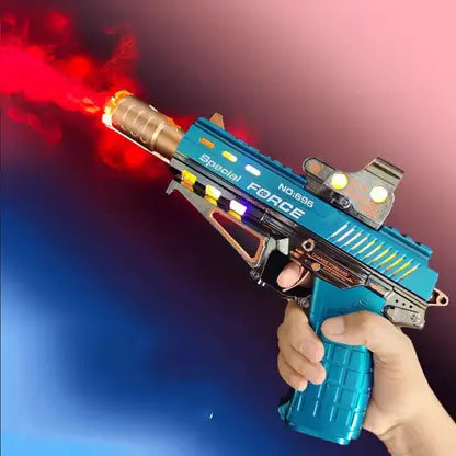696-71 Special Force Toy Gun for Kids – Flashing Lights, Vibration Sound, Battery Operated Pistol Smoke Toy – Attractive Colors – Water Smoke Toy Gun