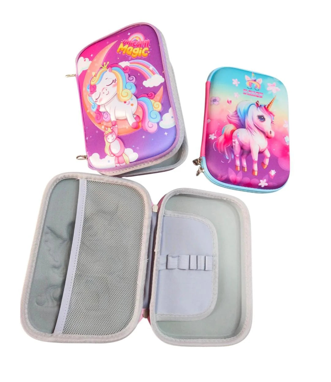 10259 – 3D Unicorn Big Pencil Pouch Size 20 Cm × 15 Cm