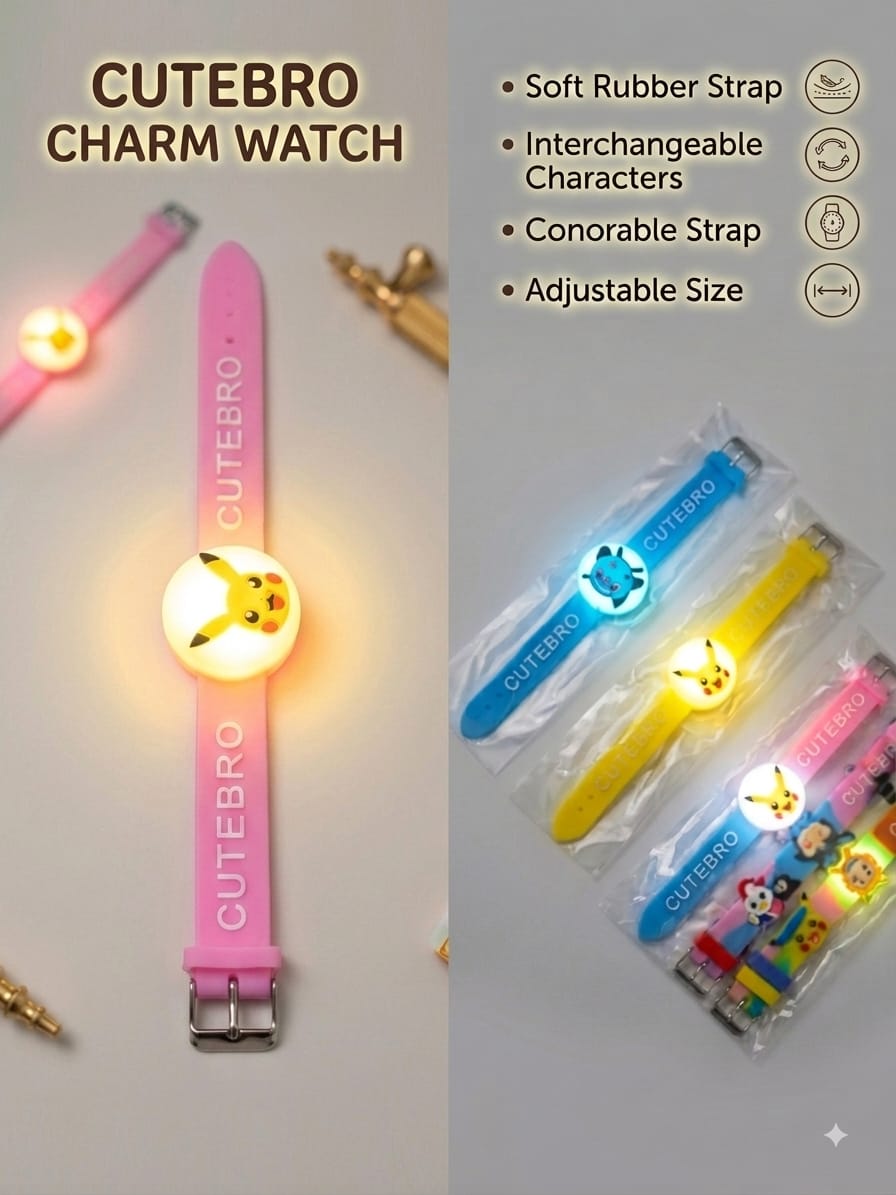 21042 (Pack of 12) Random Cartoon Character Kids Wrist Watches