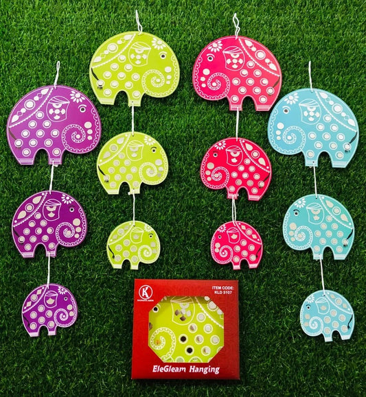 KLD 3107 {Pack of 6} Elephant Wall Handing for Decoration