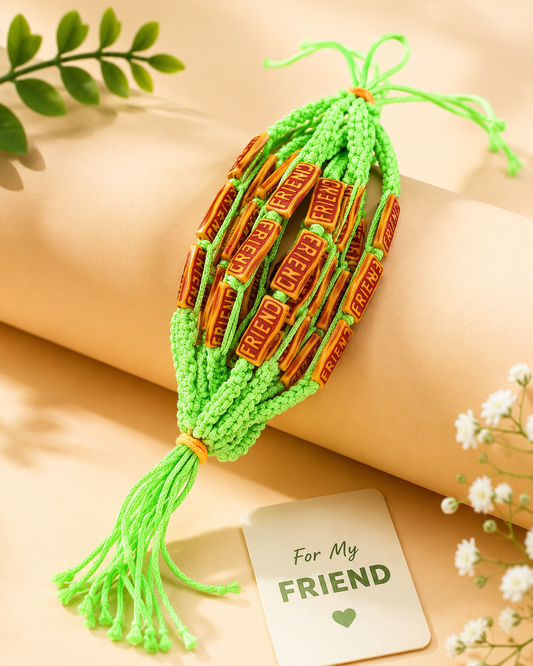 20803 {Pack of 12} Handmade Adjustable FRIEND Friendship Bracelet | Unisex Wrist Band | Gift for Best Friend {Multicolor}