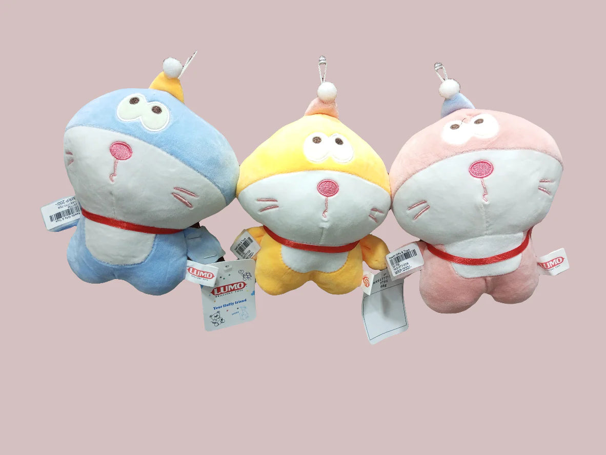 20337 Doraemon Mini Meow Hat Plush Toy (22 Cm) Multicolor