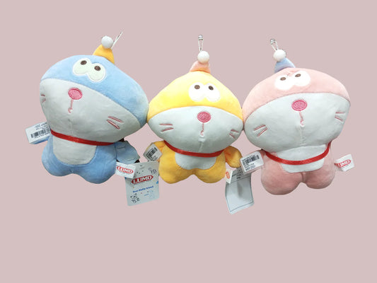 20337 Doraemon Mini Meow Hat Plush Toy (22 Cm) Multicolor