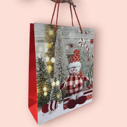 GBT-3654 Christmas Gift Bags Winter Designs for Christmas Gifts {Random Design}