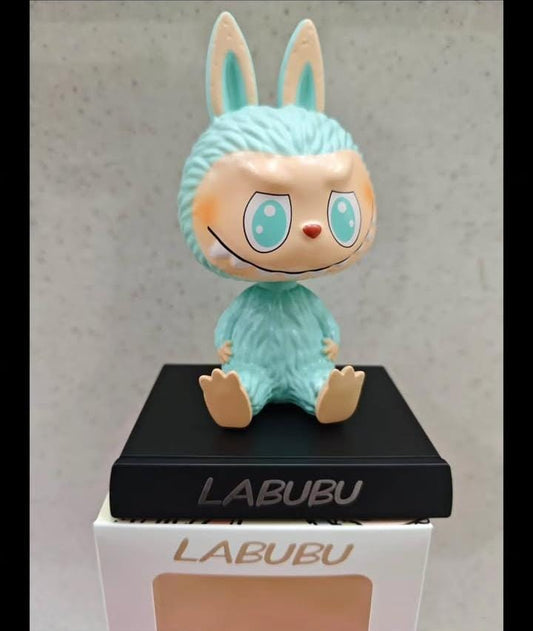 20342 Super Hero Action Figure Limited Edition Bobblehead with Mobile Holder for Car Dashboard, Office Desk & Study Table- (Labubu)