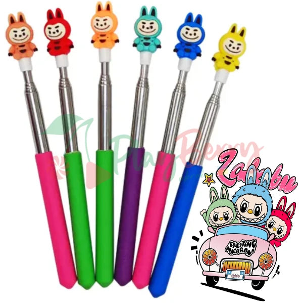 11288 Labubu Stick for Classroom: Extendable Telescopic Presentation Teacher Pointer Stick for Classroom Whiteboard Pointer