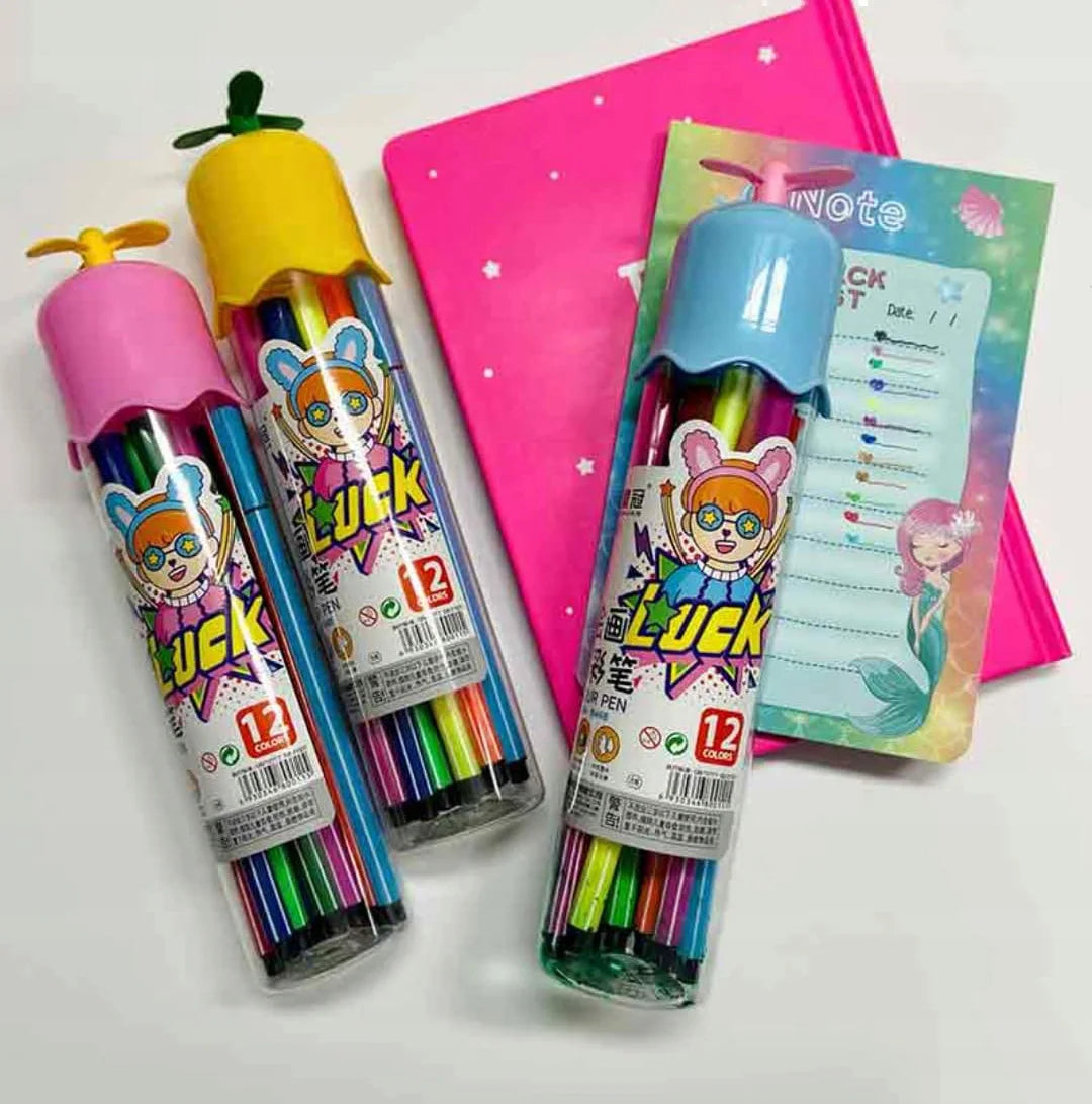 2021 Washable Watercolor 12 Pen Art Brush Painting Mark Pens Drawing Writing