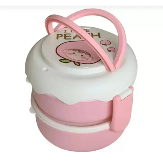 51313 Cute Kids 2 Layer Lunchbox - Life and Home {Random Color}