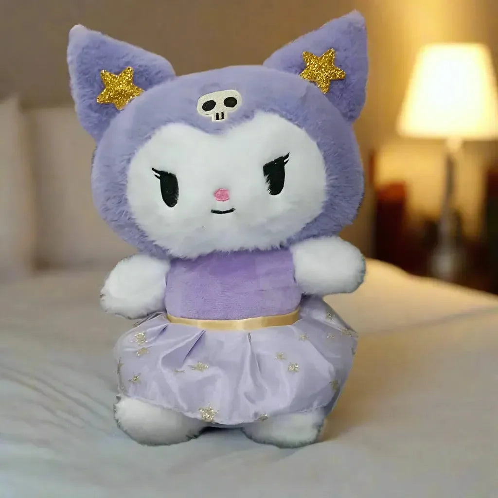 020061 Kuromi Soft Toys for Kids – Plush Soft Toys for Girls and Boys – 28 cm {Black / Blue}