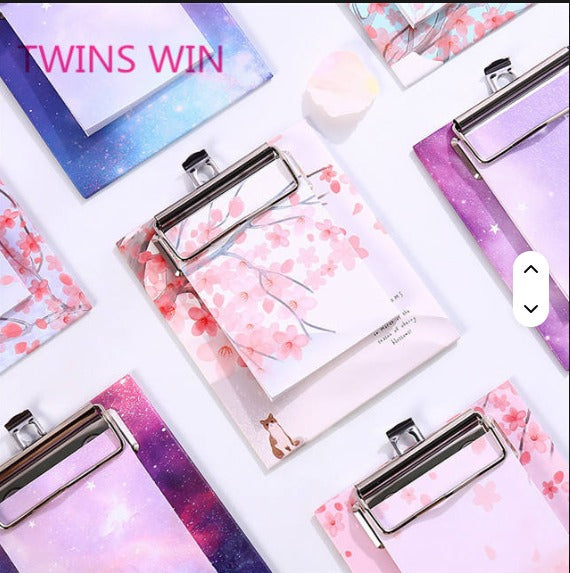 A05-25 Newest Design Desktop Stationery Set Wholesale Free Sample Flower Printing Self-Adhesive Paper Memo Sticky Note Pad