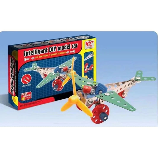 58010B Intelligent Diy Model Car Metal Air Force Puzzle Kits for Kids