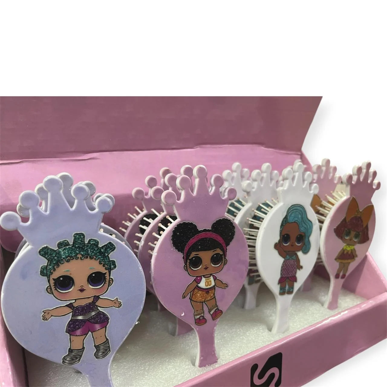 20170 Mini Hair Brush Pain Free Comb for Women, Men, Boys and Girls {Random Design}