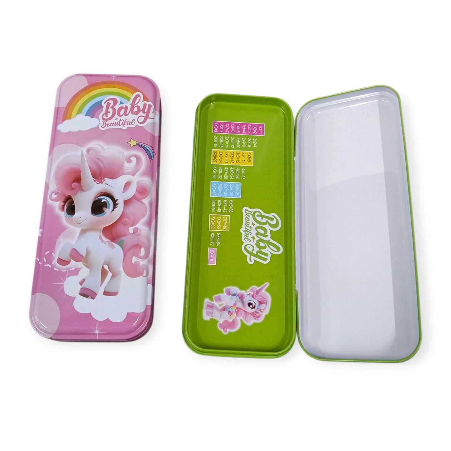 GBT-4570 Metal Unicorn Pencil Compox Box {Random Color}