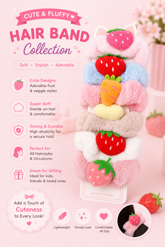 20621 Cute  Headbands Fruity Design for girls {Random Color}