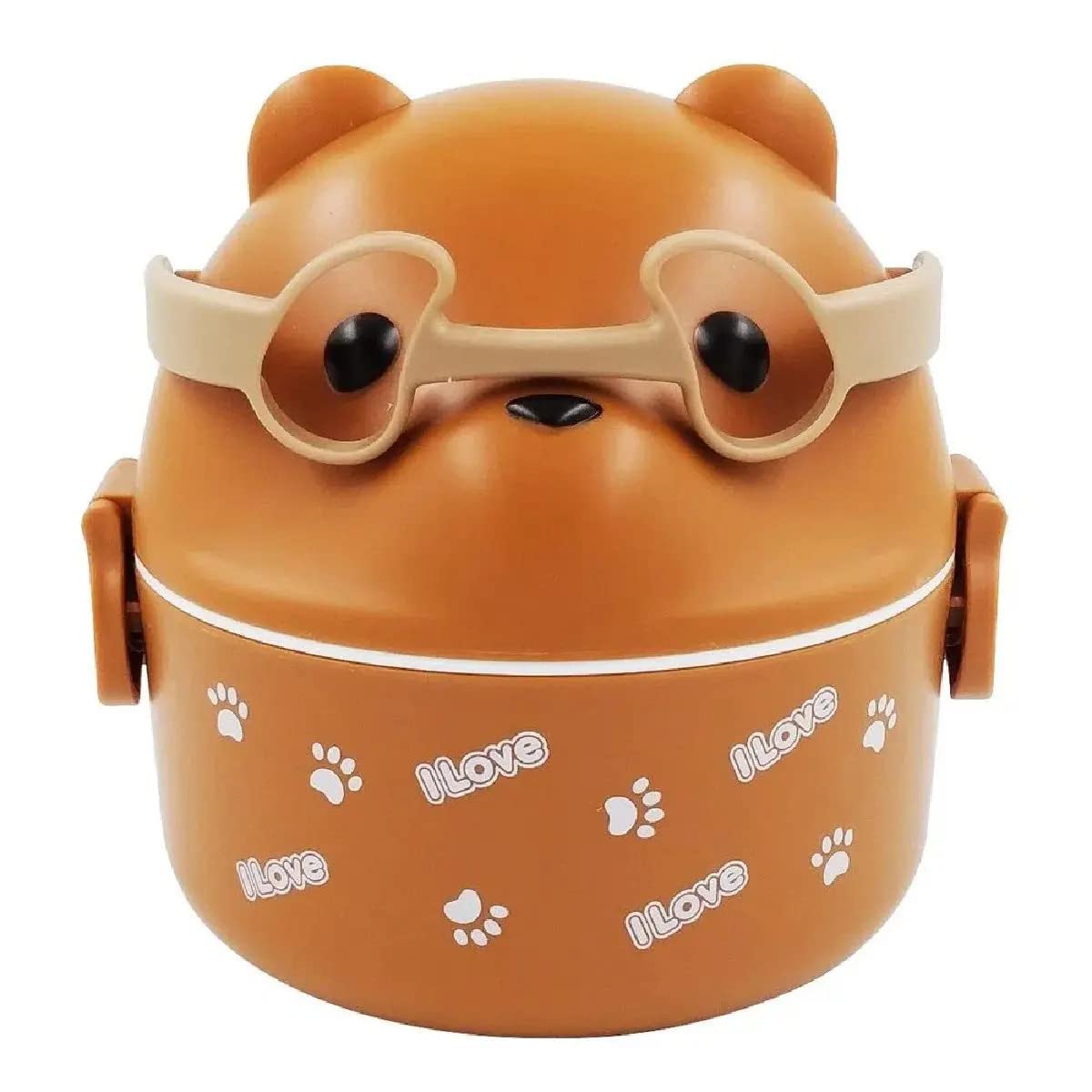 20515 Cartoon Lunch Box with Handle for Kids, Leak Proof Microwave Safe Tiffin Box for Boys, Girls (Multi Color)