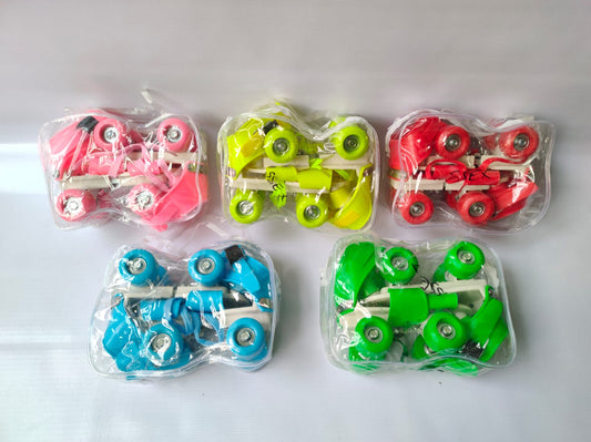 10549 Roller Shoes Roller Skates Shoes Girls Boys Wheel Shoes Kids Wheel … Scale Sports Adjustable Quad Roller Skates for Kids (Multi colour)