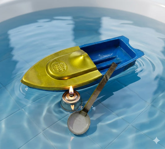 20536 Classic Putt Putt Handmade Steam Toy Boat Naav (Random Color)