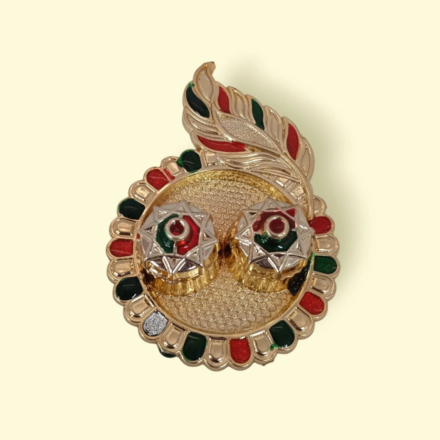 11348 Haldi Kumkum Holder Platter for Diwali, Diwali Gift and Other Festival {Random Design}