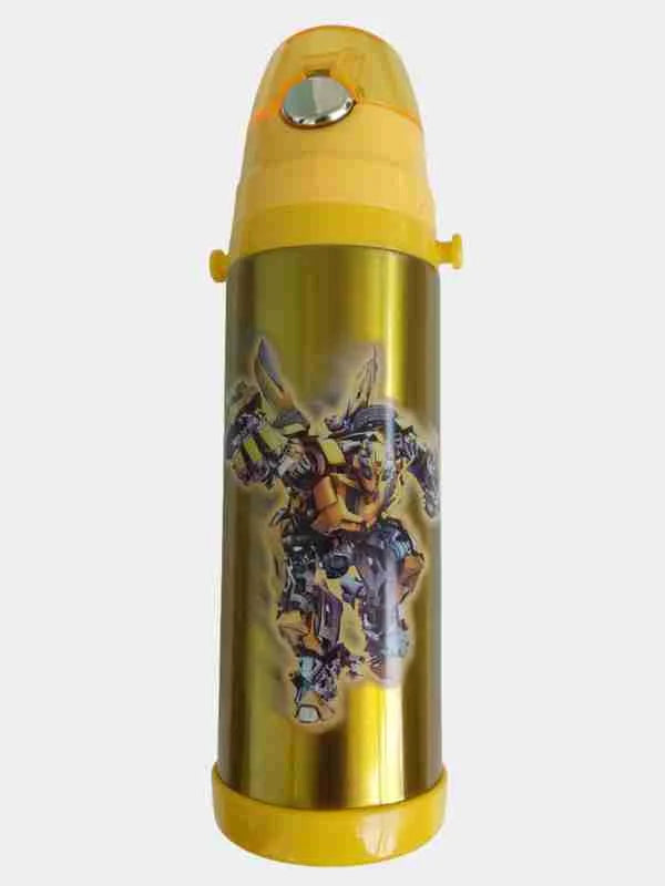 20061 Stainless Steel Cartoon Printed Water Bottle 1000ml {Random Design }