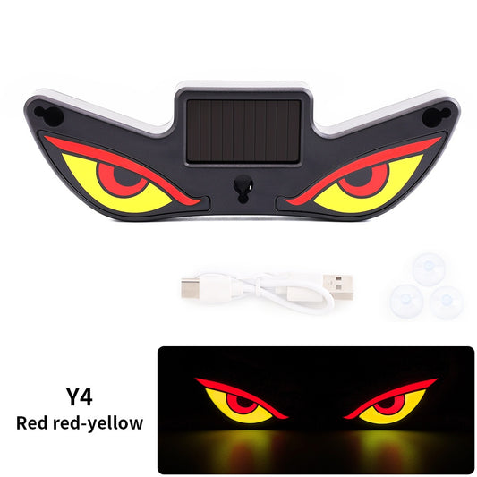 20763 Wireless Triangle Window Light Energy Efficient Solar Devil Eye Light for Night Driving, Y3 Solar Devil Eye