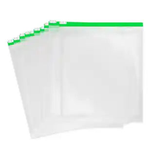 10598{Pack of 6} Plastic pouch Reusable Multi-Purpose Slider Bag 8x19 cm ,Zip Lock Multicolor