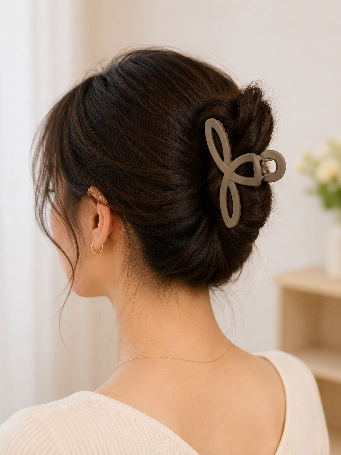 20905 {Pack of 12} Korean Style Matte Hair Claw Clip | Fashion Hair Clutcher for Women