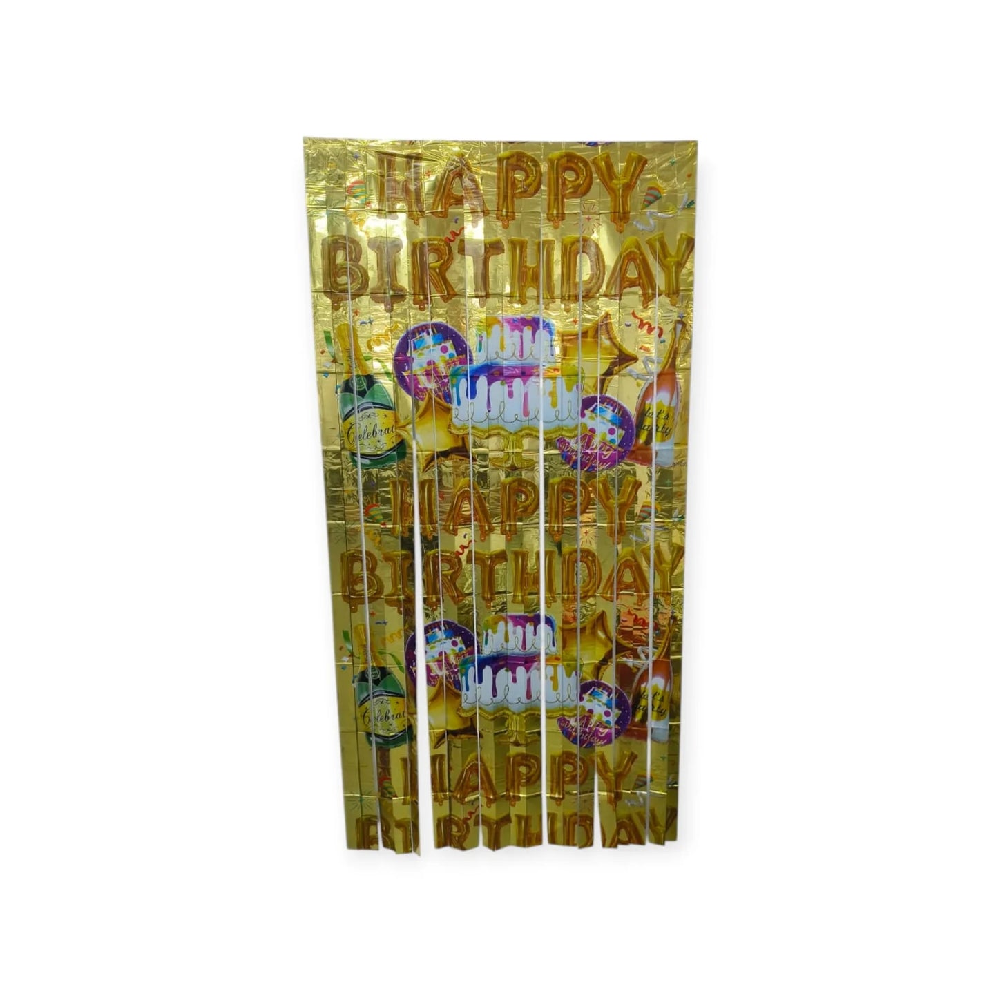 20127 Printed Foil Curtain Decoration Item for Theme Birthday Parties/Event 3 by 6