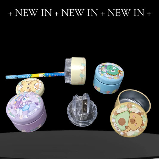 6828 Round Metal Pencil Sharpener Random Design