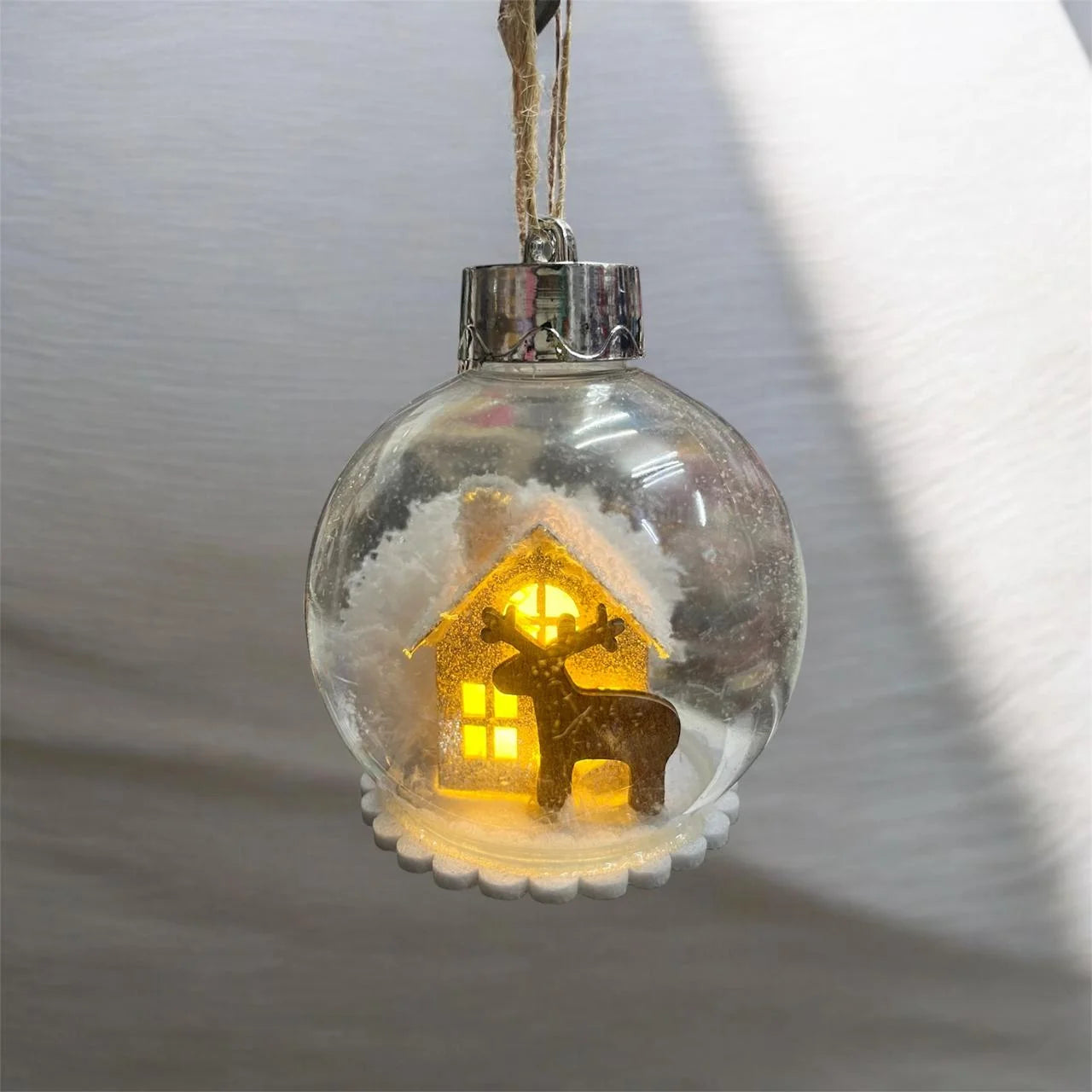 10043 Transparent Christmas Ball, Miniature House Ornament